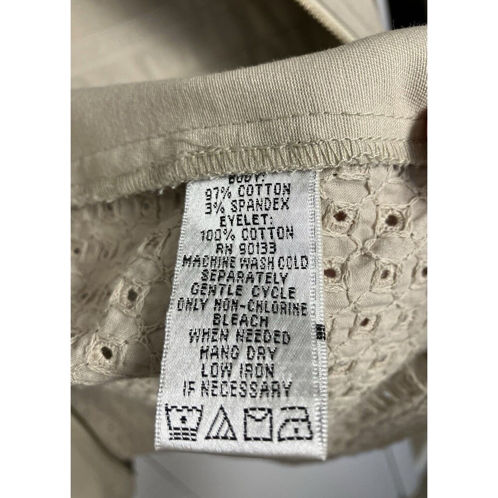 Linea by Louis Dell'Olio Womens Tan Cotton Spring Jacket Large - Picture 4 of 9